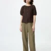 Pleated Wide Bukser til kvinder | Tall