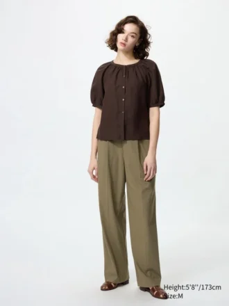 Pleated Wide Bukser til kvinder | Tall