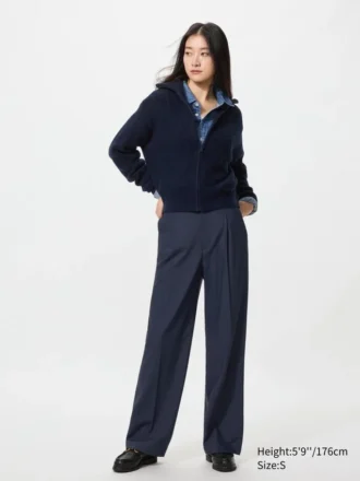 Pleated Wide Bukser til kvinder | Tall