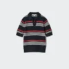 Pointelle Skipper-sweater i bomuld til kvinder | Stribet
