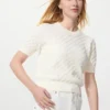 Pointelle-sweater til kvinder | Korte ærmer