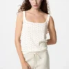 Pointelle-tanktop til kvinder | Print