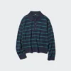 Polo-sweater i glat bomuld til kvinder | Stribet