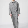 Premium Linen-linede skjortejakke til mænd