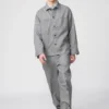 Premium Linen-linede skjortejakke til mænd