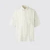 Premium Linen oversize-skjorte i hør til mænd | Korte ærmer | Stribet