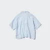 Premium Linen-skjorte til kvinder med skipper-krave | Korte ærmer
