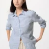 Premium Linen-skjorte til kvinder | Stribet