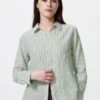 Premium Linen-skjorte til kvinder | Stribet