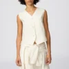 Premium Linen-veste til kvinder