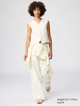 Premium Linen-veste til kvinder