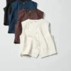 Premium Linen-veste til kvinder