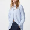 Rayonbluse til kvinder | Stribet