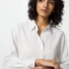 Rayonbluse til kvinder | Stribet