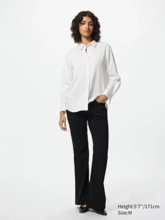 Rayonbluse til kvinder | Stribet