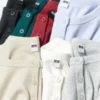 Ribbet Henley-T-shirt til kvinder