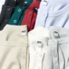 Ribbet Henley-T-shirt til kvinder