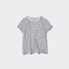 Ribbet T-shirt til børn | Stribet