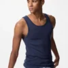 Ribbet tanktop til mænd i Dry Color