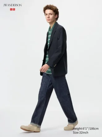 Selvedge-Jeans med lige ben til mænd
