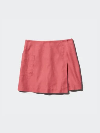 Skorts til kvinder i linneblanding