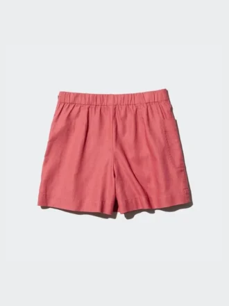 Skorts til kvinder i linneblanding