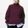 Souffle Yarn-sweater til kvinder | Høj hals