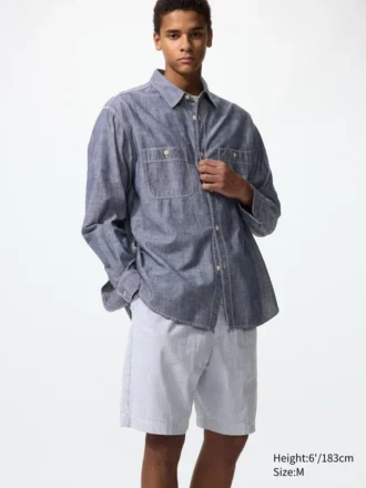 Stretch Easy Shorts til mænd | Seersucker | 8″