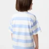 Stribet AIRism-T-shirt i bomuld til børn