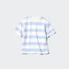 Stribet AIRism-T-shirt i bomuld til børn