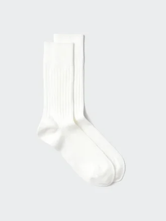 Supima® Cotton-bomuldsblanding, brede ribstrikkede herrestrømper