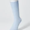 Supima® Cotton-bomuldsblanding, brede ribstrikkede herrestrømper