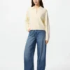 Sweater i glat bomuld til kvinder