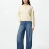 Sweater i glat bomuld til kvinder