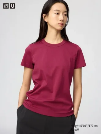T-shirt med rund hals til kvinder