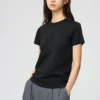 T-shirt med rund hals til kvinder
