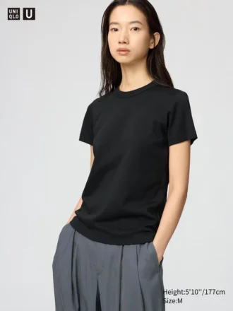 T-shirt med rund hals til kvinder