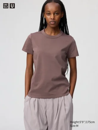 T-shirt med rund hals til kvinder