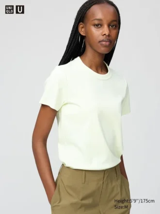 T-shirt med rund hals til kvinder