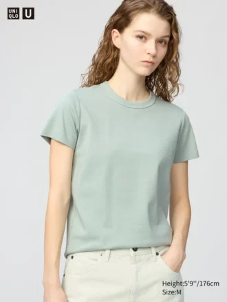 T-shirt med rund hals til kvinder