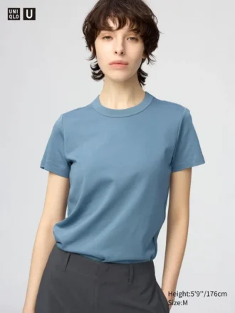 T-shirt med rund hals til kvinder
