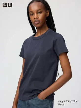 T-shirt med rund hals til kvinder