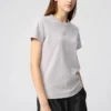 T-shirt med rund hals til kvinder
