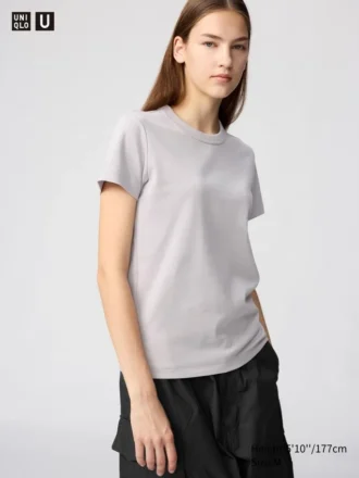 T-shirt med rund hals til kvinder