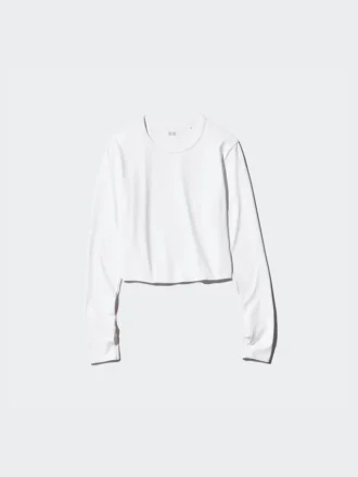 Ultra Stretch AIRism Cropped T-shirt til kvinder | Langærmede T-shirts