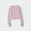 Ultra Stretch AIRism Cropped T-shirt til kvinder | Langærmede T-shirts