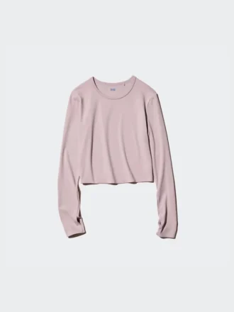 Ultra Stretch AIRism Cropped T-shirt til kvinder | Langærmede T-shirts