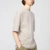 Unisex AIRism bomulds-oversized T-shirt | Halvlange ærmer