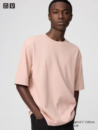 Unisex AIRism bomulds-oversized T-shirt | Halvlange ærmer