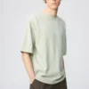 Unisex AIRism bomulds-oversized T-shirt | Halvlange ærmer
